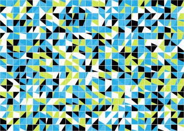 Soyut Geometrik Desen üretken hesaplama sanatı çizimi