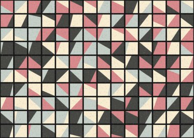 Soyut Geometrik Desen üretken hesaplama sanatı çizimi