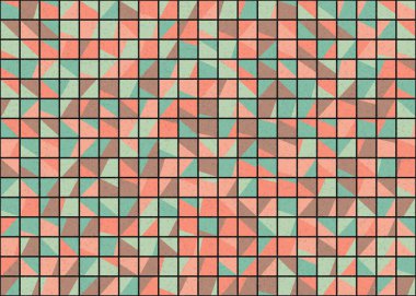 Soyut Geometrik Desen üretken hesaplama sanatı çizimi