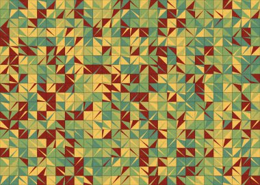 Soyut Geometrik Desen üretken hesaplama sanatı çizimi