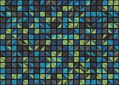 Soyut Geometrik Desen üretken hesaplama sanatı çizimi