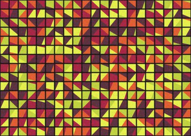 Soyut Geometrik Desen üretken hesaplama sanatı çizimi