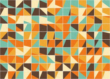 Soyut Geometrik Desen üretken hesaplama sanatı çizimi