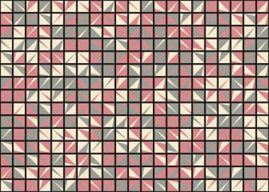 Soyut Geometrik Desen üretken hesaplama sanatı çizimi