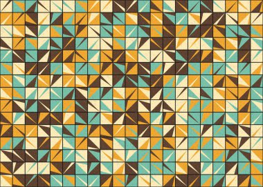 Soyut Geometrik Desen üretken hesaplama sanatı çizimi