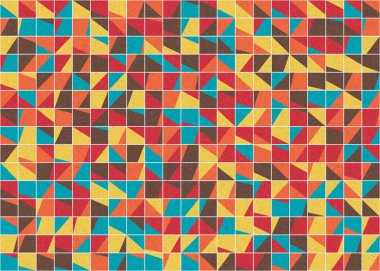 Soyut Geometrik Desen üretken hesaplama sanatı çizimi