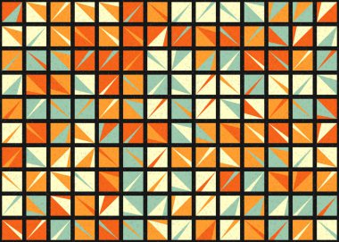 Soyut Geometrik Desen üretken hesaplama sanatı çizimi