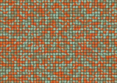 Soyut Geometrik Desen üretken hesaplama sanatı çizimi