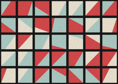 Soyut Geometrik Desen üretken hesaplama sanatı çizimi