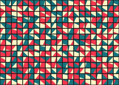 Soyut Geometrik Desen üretken hesaplama sanatı çizimi