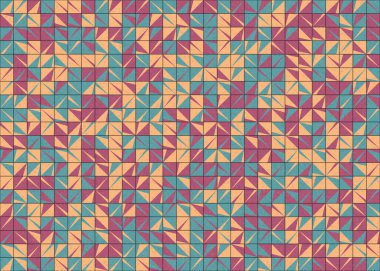 Soyut Geometrik Desen üretken hesaplama sanatı çizimi