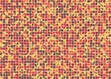 Soyut Geometrik Desen üretken hesaplama sanatı çizimi