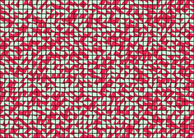 Soyut Geometrik Desen üretken hesaplama sanatı çizimi