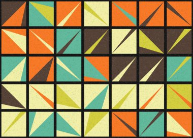 Soyut Geometrik Desen üretken hesaplama sanatı çizimi