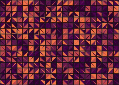 Soyut Geometrik Desen üretken hesaplama sanatı çizimi