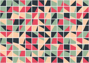 Soyut Geometrik Desen üretken hesaplama sanatı çizimi