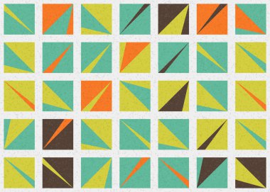 Soyut Geometrik Desen üretken hesaplama sanatı çizimi