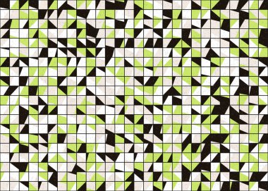 Soyut Geometrik Desen üretken hesaplama sanatı çizimi