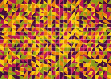 Soyut Geometrik Desen üretken hesaplama sanatı çizimi