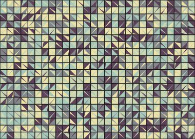 Soyut Geometrik Desen üretken hesaplama sanatı çizimi