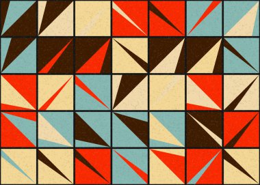 Soyut Geometrik Desen üretken hesaplama sanatı çizimi