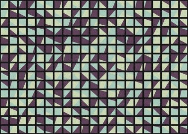 Soyut Geometrik Desen üretken hesaplama sanatı çizimi