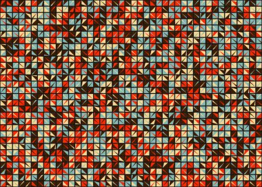 Soyut Geometrik Desen üretken hesaplama sanatı çizimi