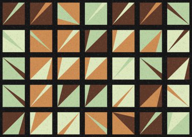 Soyut Geometrik Desen üretken hesaplama sanatı çizimi