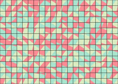 Soyut Geometrik Desen üretken hesaplama sanatı çizimi