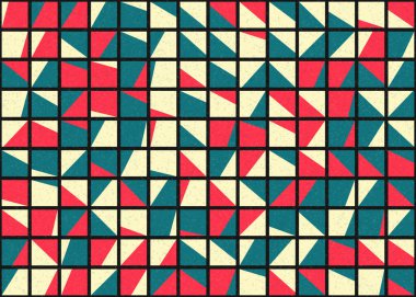 Soyut Geometrik Desen üretken hesaplama sanatı çizimi