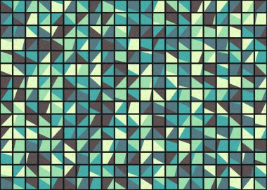 Soyut Geometrik Desen üretken hesaplama sanatı çizimi