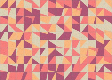 Soyut Geometrik Desen üretken hesaplama sanatı çizimi