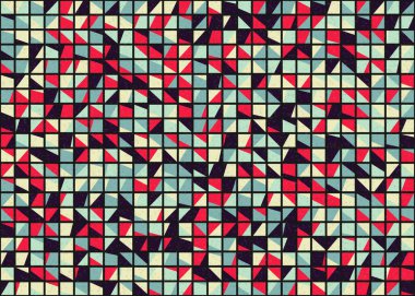 Soyut Geometrik Desen üretken hesaplama sanatı çizimi