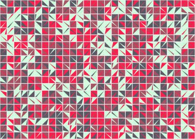 Soyut Geometrik Desen üretken hesaplama sanatı çizimi