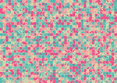 Soyut Geometrik Desen üretken hesaplama sanatı çizimi