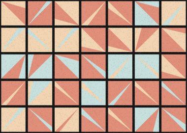 Soyut Geometrik Desen üretken hesaplama sanatı çizimi