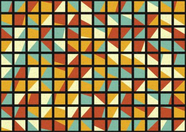 Soyut Geometrik Desen üretken hesaplama sanatı çizimi