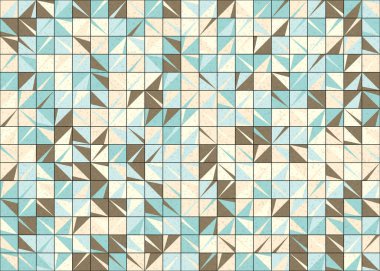 Soyut Geometrik Desen üretken hesaplama sanatı çizimi