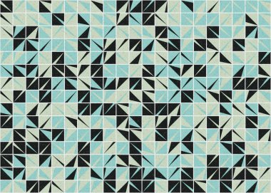 Soyut Geometrik Desen üretken hesaplama sanatı çizimi