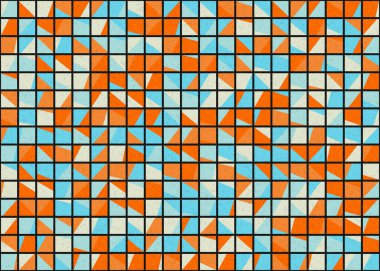 Soyut Geometrik Desen üretken hesaplama sanatı çizimi