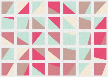 Soyut Geometrik Desen üretken hesaplama sanatı çizimi