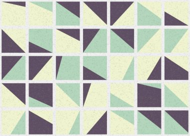 Soyut Geometrik Desen üretken hesaplama sanatı çizimi