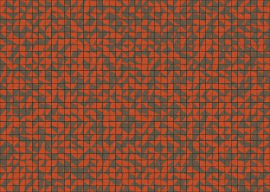 Soyut Geometrik Desen üretken hesaplama sanatı çizimi