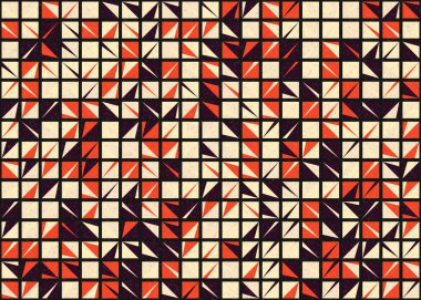 Soyut Geometrik Desen üretken hesaplama sanatı çizimi