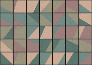 Soyut Geometrik Desen üretken hesaplama sanatı çizimi