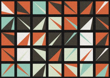 Soyut Geometrik Desen üretken hesaplama sanatı çizimi