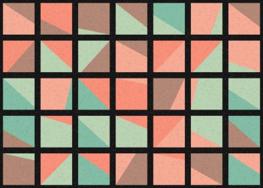 Soyut Geometrik Desen üretken hesaplama sanatı çizimi