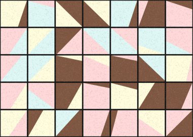 Soyut Geometrik Desen üretken hesaplama sanatı çizimi