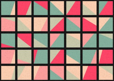 Soyut Geometrik Desen üretken hesaplama sanatı çizimi