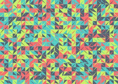 Soyut Geometrik Desen üretken hesaplama sanatı çizimi